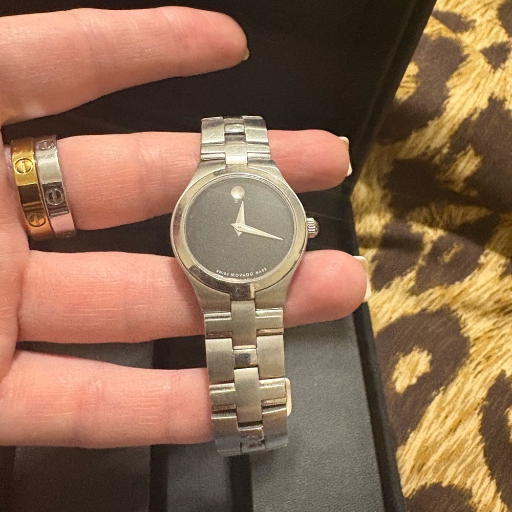 Movado Silver and Black Smartwatch